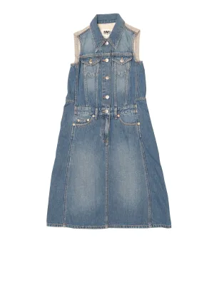 MM6 Maison Margiela Kids Sleeveless Denim Dress