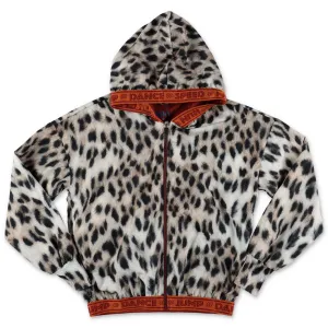 Molo Leopard Printed Hooded Jacket