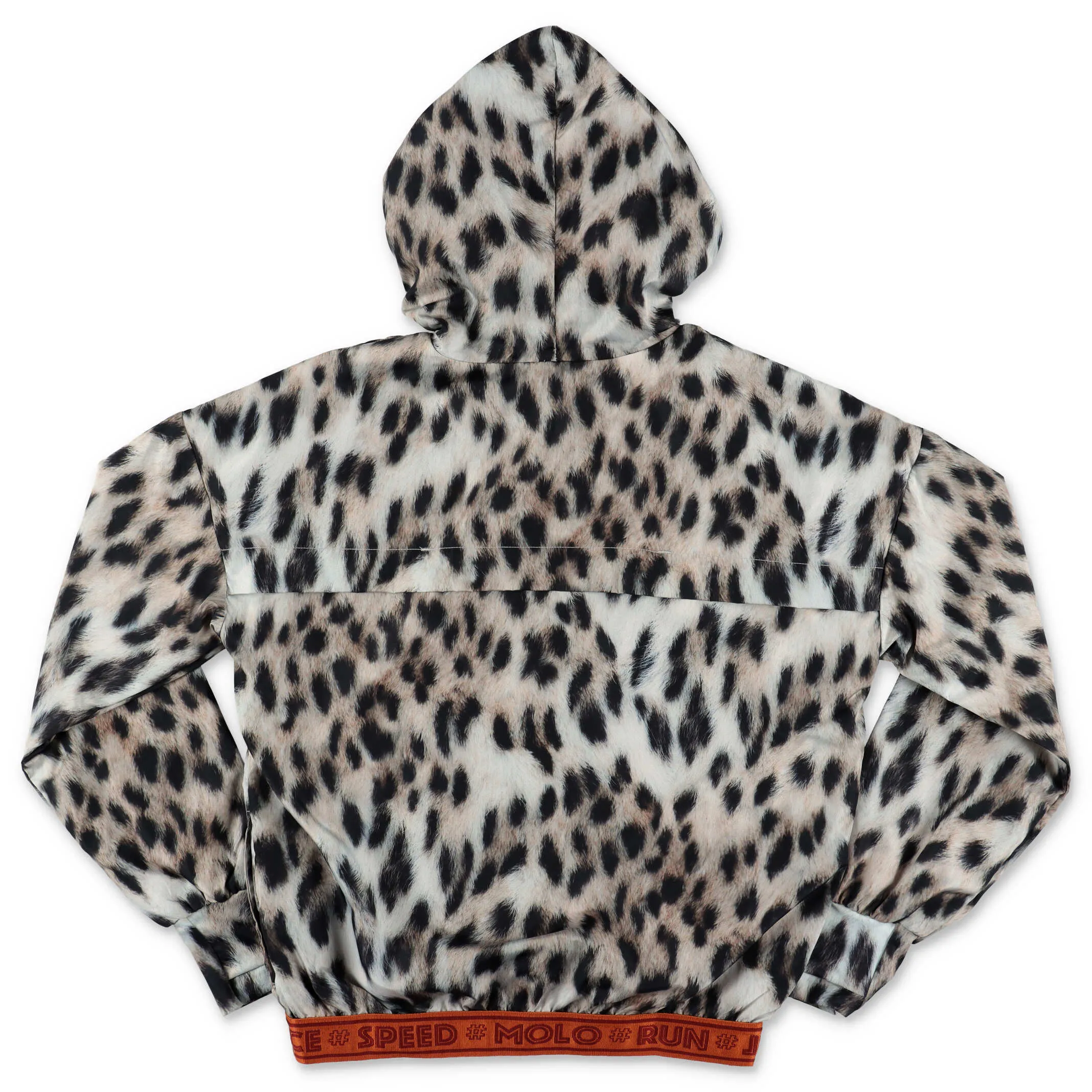 Molo Leopard Printed Hooded Jacket