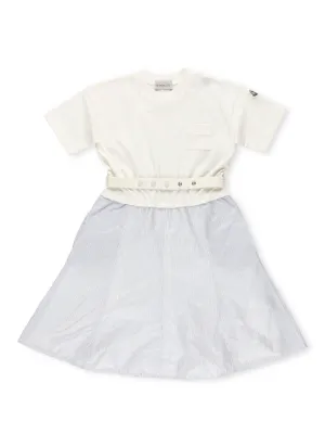 Moncler Enfant Belt Waisted Short-Sleeved Dress