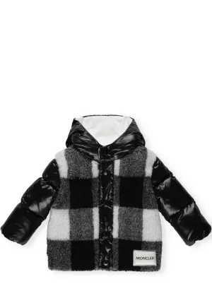 Moncler Enfant Check Down Jacket