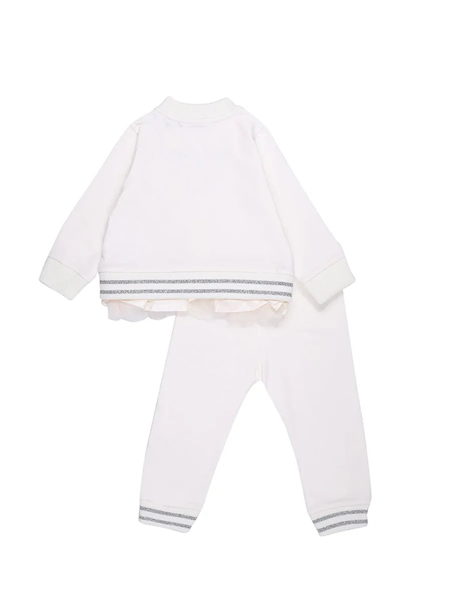 Moncler Enfant Lace Trim Tracksuit