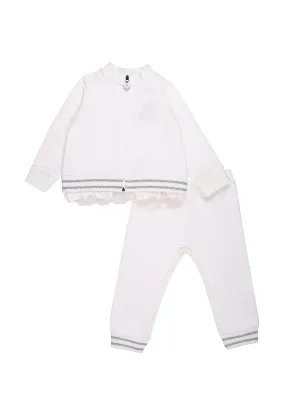 Moncler Enfant Lace Trim Tracksuit