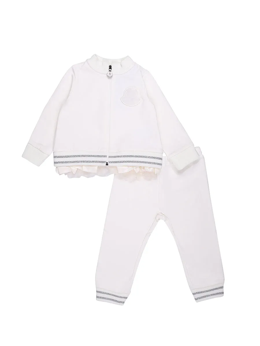 Moncler Enfant Lace Trim Tracksuit