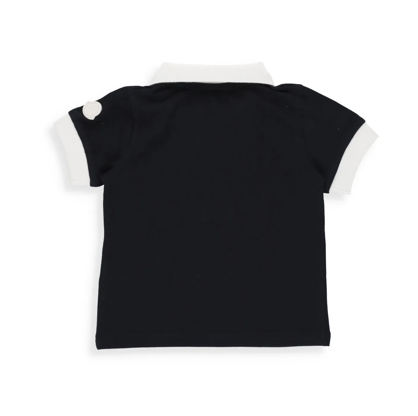 Moncler Enfant Logo Detailed Zipped Polo Shirt