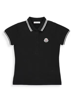 Moncler Enfant Logo Embroidered Polo Shirt