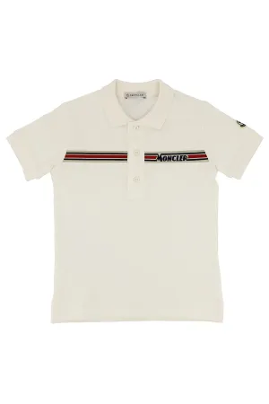 Moncler Enfant Logo Embroidered Polo Shirt