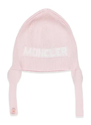 Moncler Enfant Logo Intarsia Knit Hat
