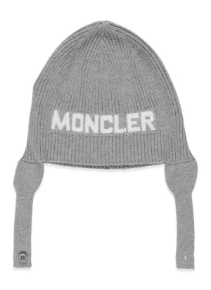 Moncler Enfant Logo Intarsia Knit Hat