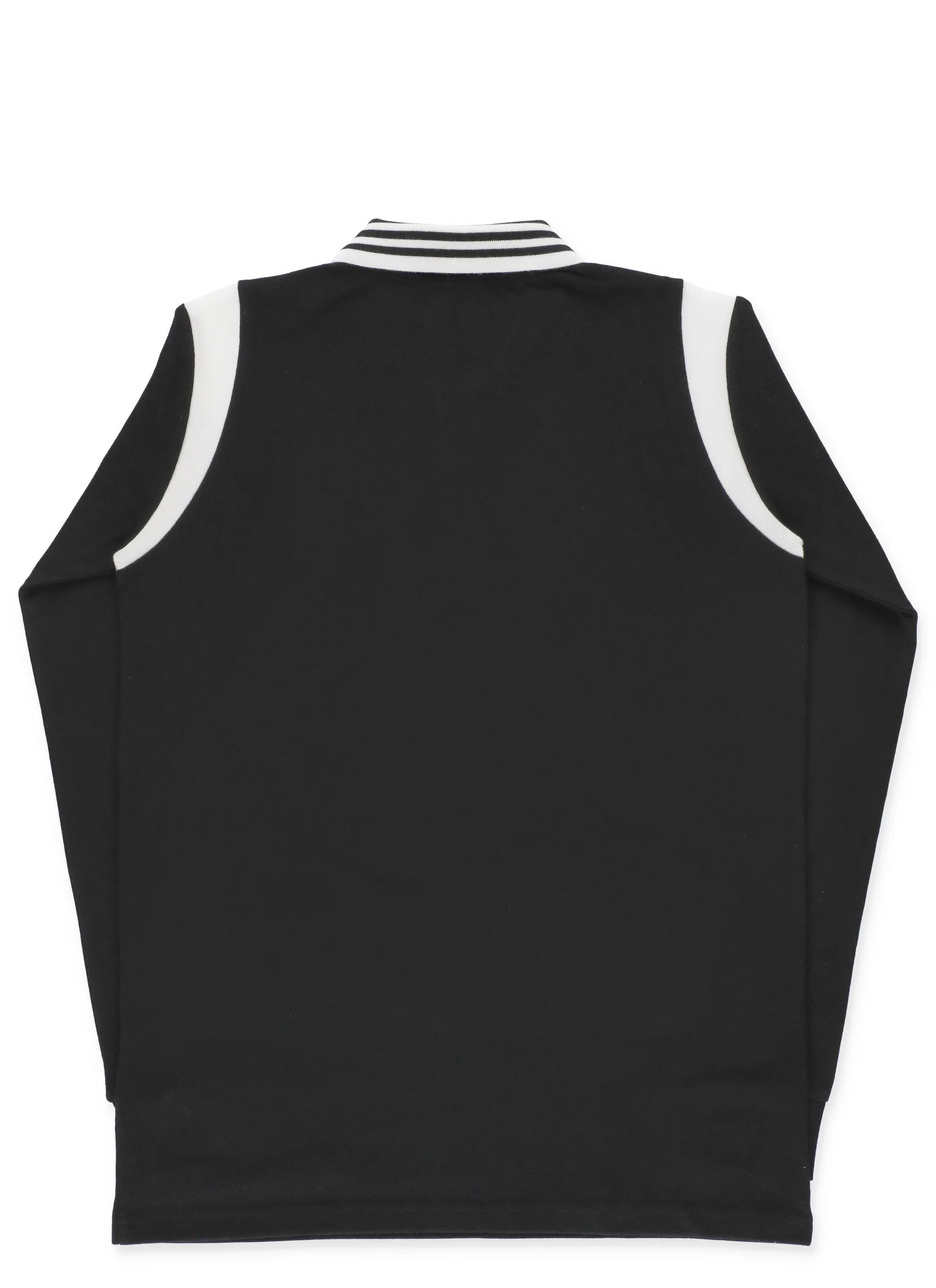 Moncler Enfant Logo Patch Contrast-Stripe Polo Shirt