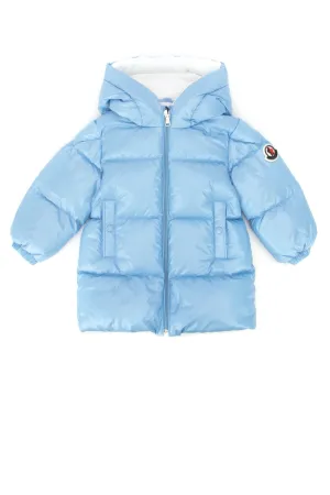 Moncler Enfant Logo Patch Hooded Coat