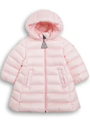 Moncler Enfant Logo Patch Hooded Puffer Coat
