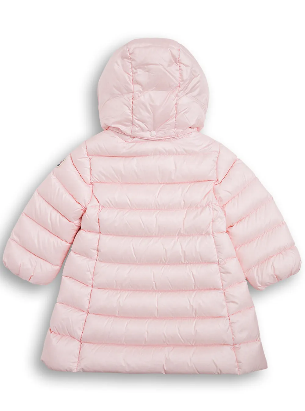 Moncler Enfant Logo Patch Hooded Puffer Coat