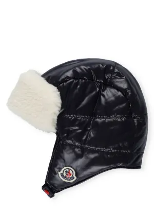 Moncler Enfant Logo Patch Padded Hat