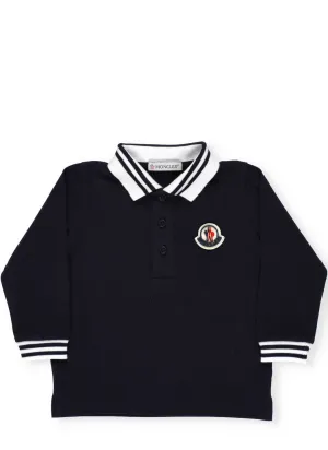 Moncler Enfant Logo Patch Polo Shirt