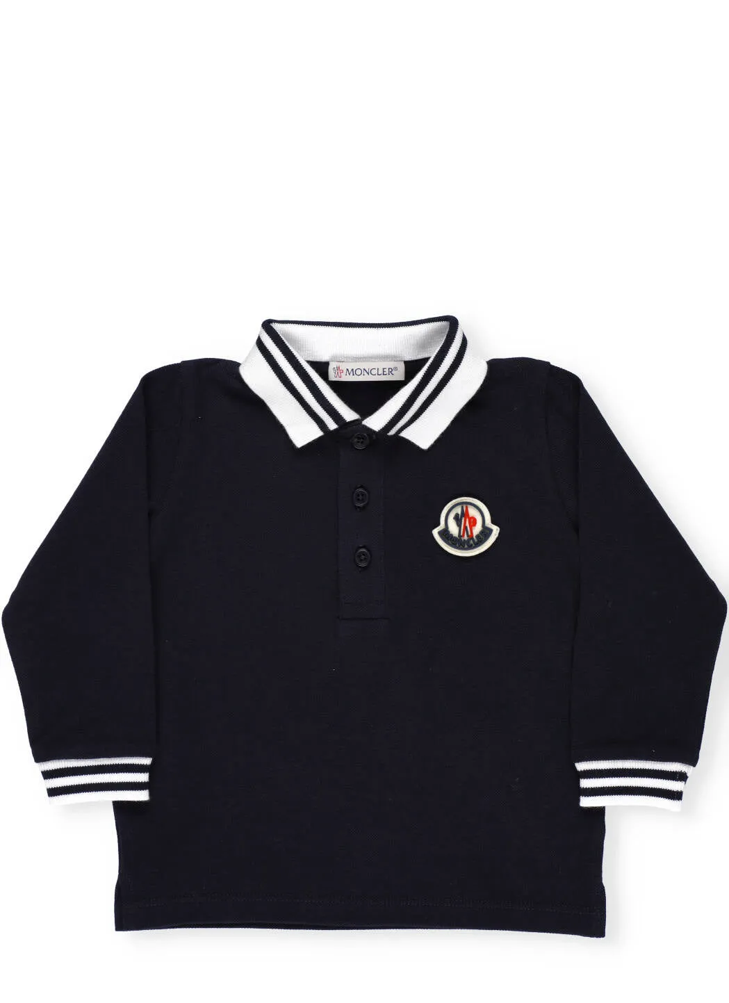 Moncler Enfant Logo Patch Polo Shirt