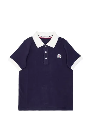 Moncler Enfant Logo Patch Polo Shirt