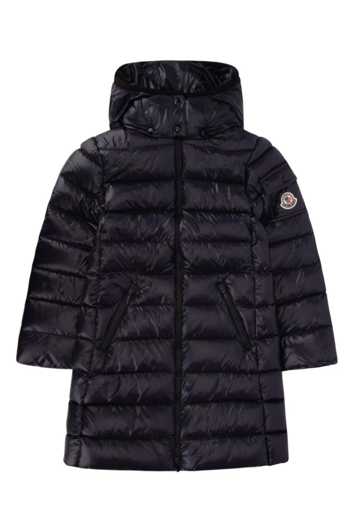 Moncler Enfant Logo Patch Puffer Coat