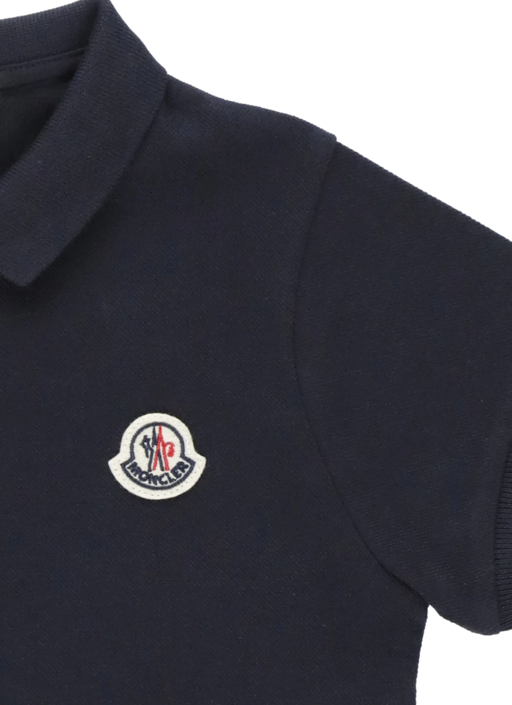 Moncler Enfant Logo Patch Short-Sleeved Polo Dress