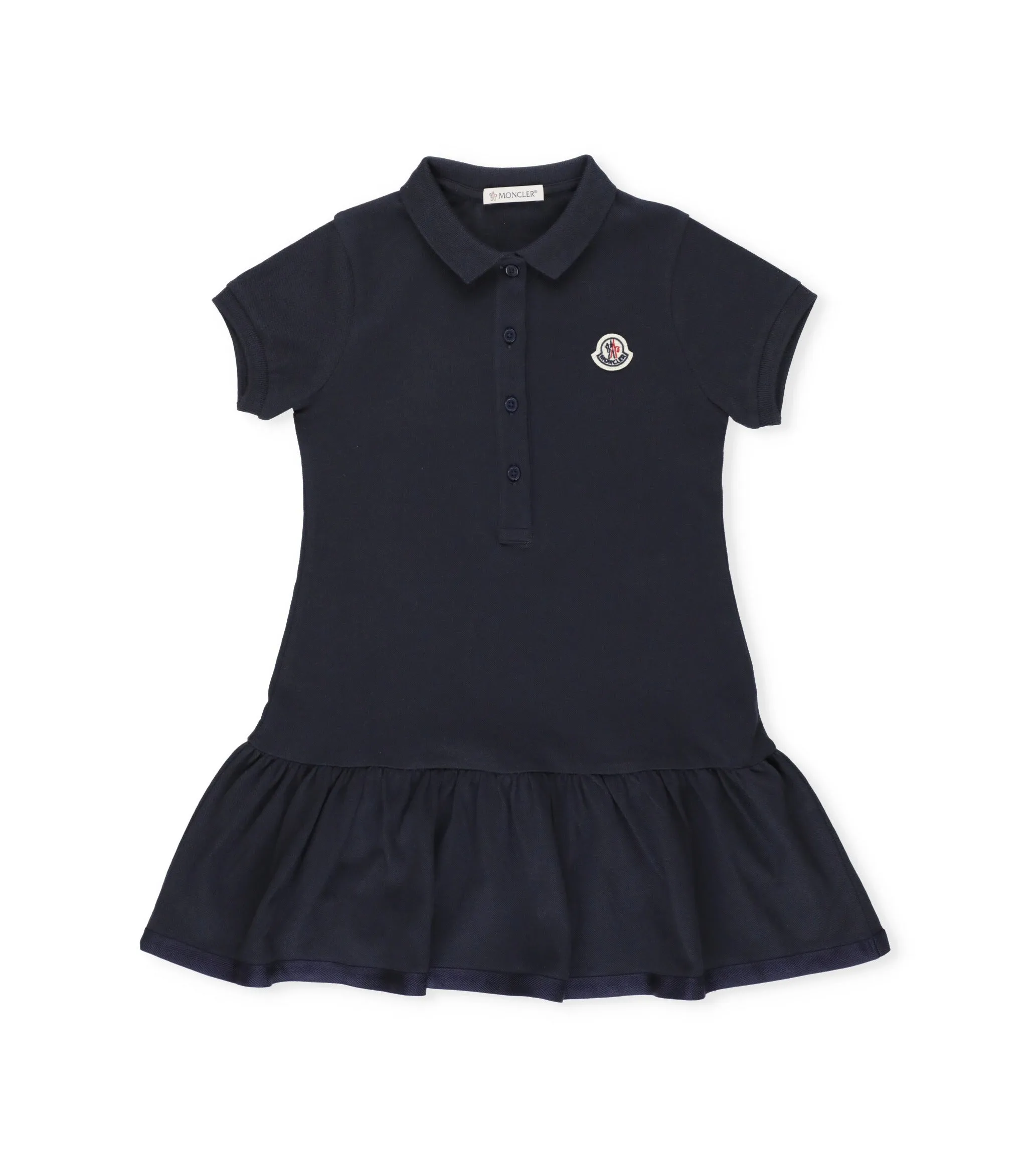 Moncler Enfant Logo Patch Short-Sleeved Polo Dress
