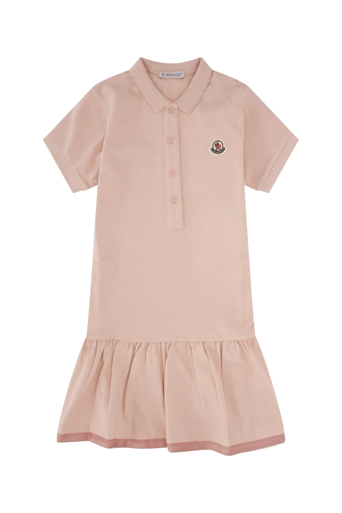 Moncler Enfant Logo Patch Short-Sleeved Polo Dress