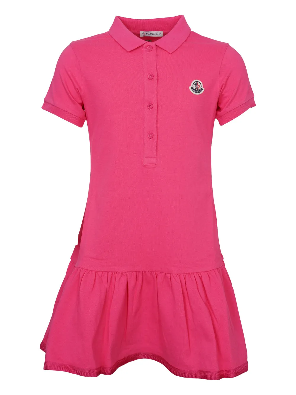 Moncler Enfant Logo Patch Short-Sleeved Polo Dress