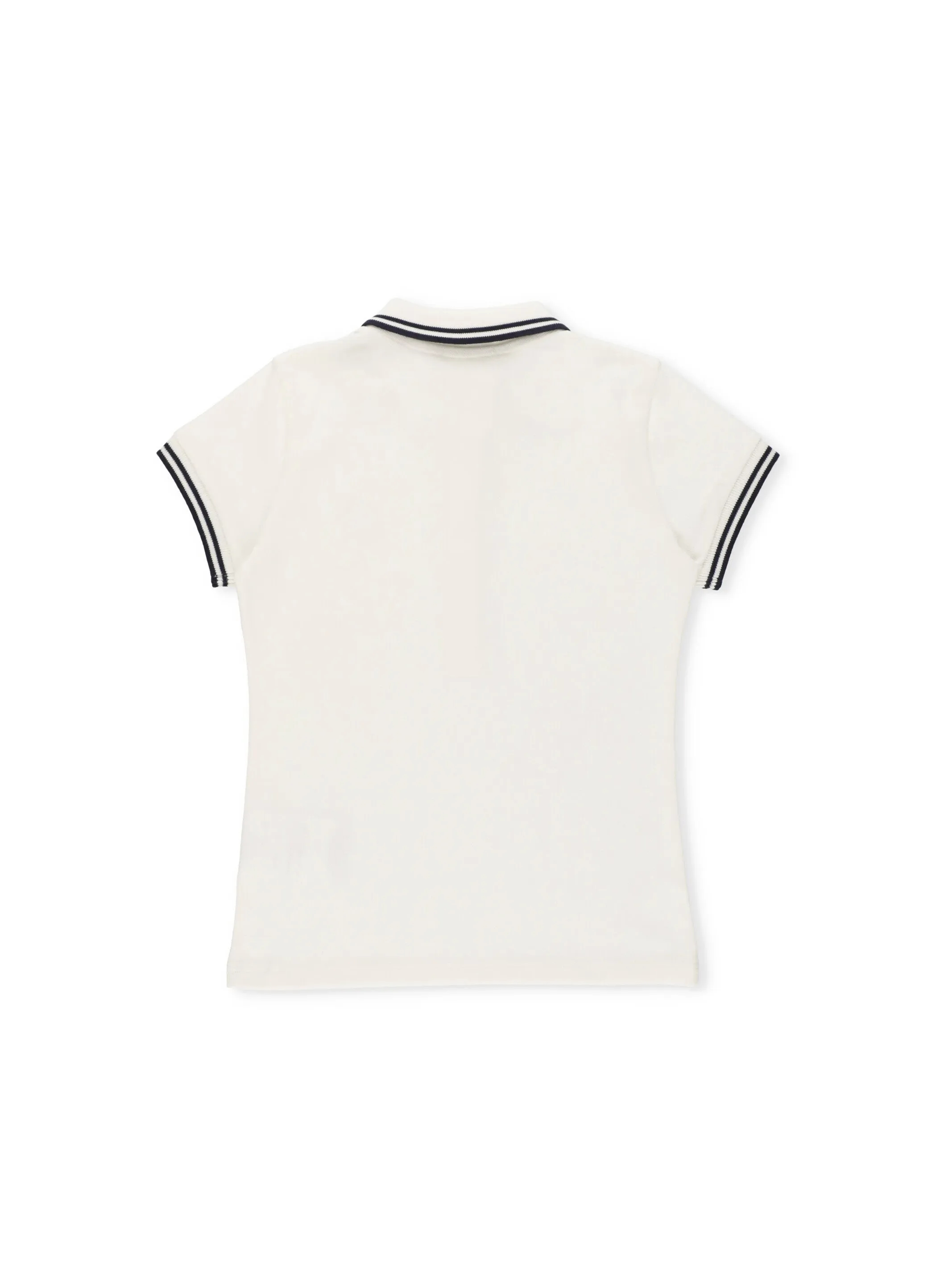 Moncler Enfant Logo Patch Short Sleeved Polo Shirt