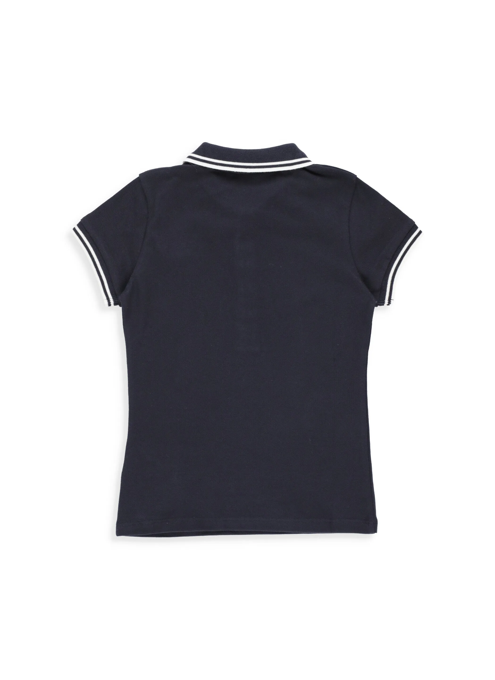 Moncler Enfant Logo Patch Short Sleeved Polo Shirt