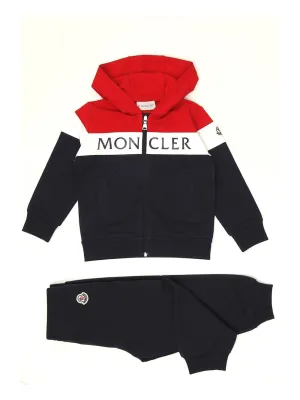 Moncler Enfant Logo Print Colour-Block Tracksuit Set