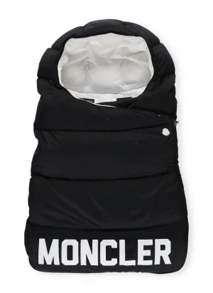 Moncler Enfant Logo Printed Padded Sleeping Bag