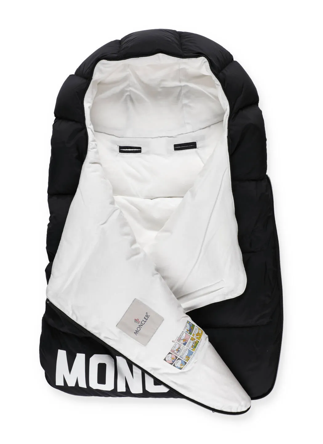 Moncler Enfant Logo Printed Padded Sleeping Bag