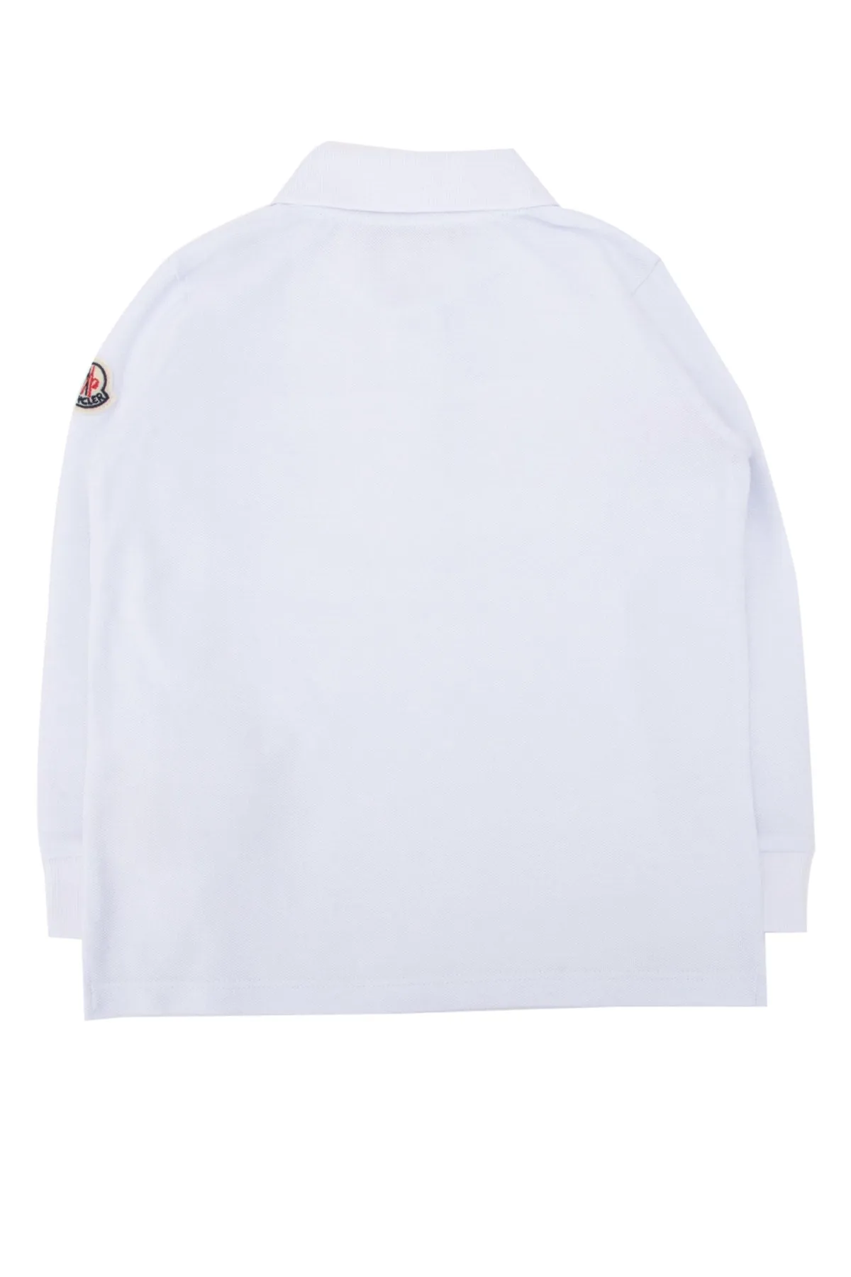 Moncler Enfant Logo Stripe Patched Polo Shirt
