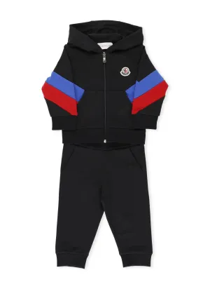 Moncler Enfant Panelled Logo Printed Tracksuit