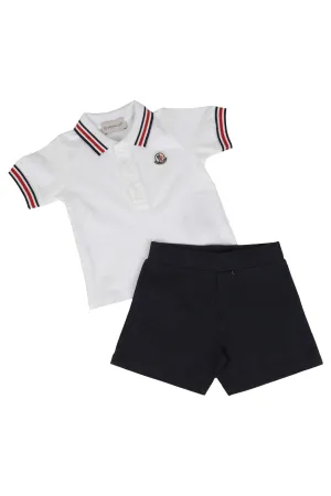 Moncler Enfant Short Sleeved Polo Shirt Tracksuit