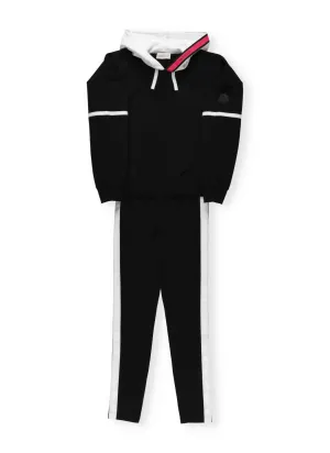 Moncler Enfant Stripe Detailed Hooded Tracksuit