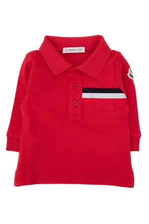 Moncler Enfant Striped Detailed Polo Shirt