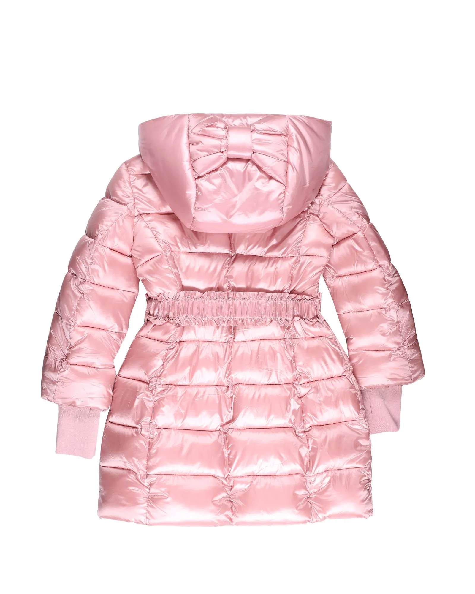 Monnalisa Belted Padded Hooded Coat