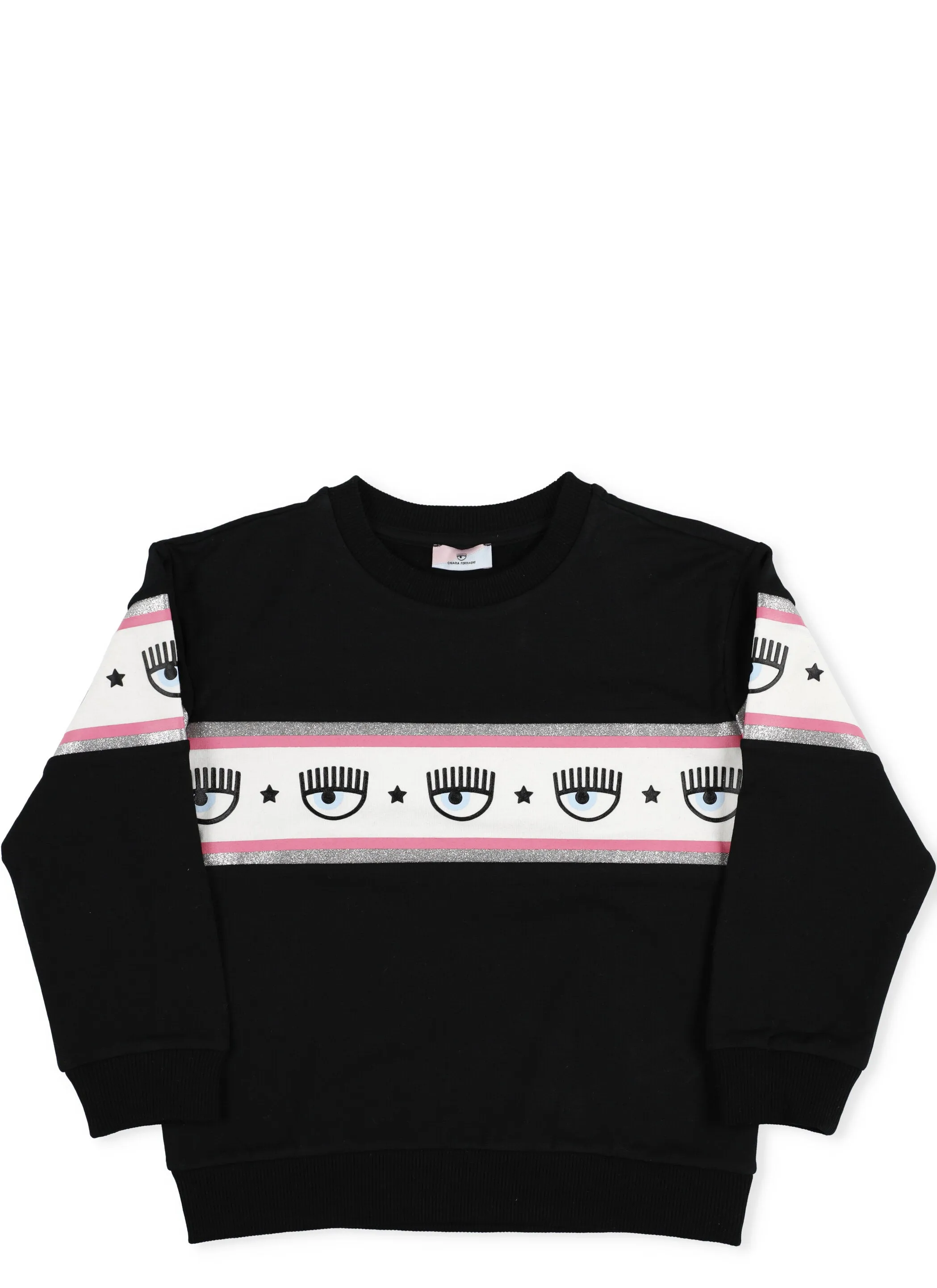 Monnalisa X Chiara Ferragani Logo Stripe Sweater