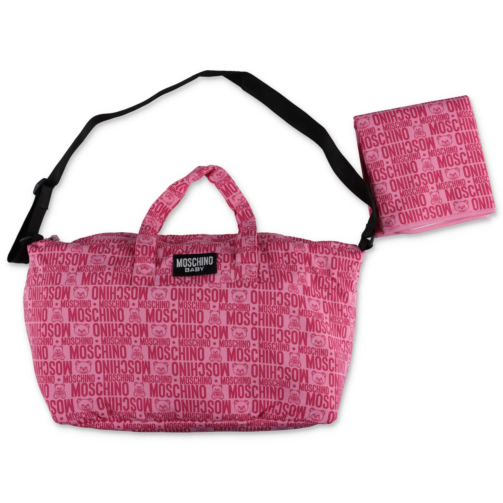 Moschino Kids Allover Logo Printed Changing Bag
