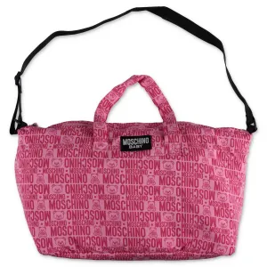 Moschino Kids Allover Logo Printed Changing Bag