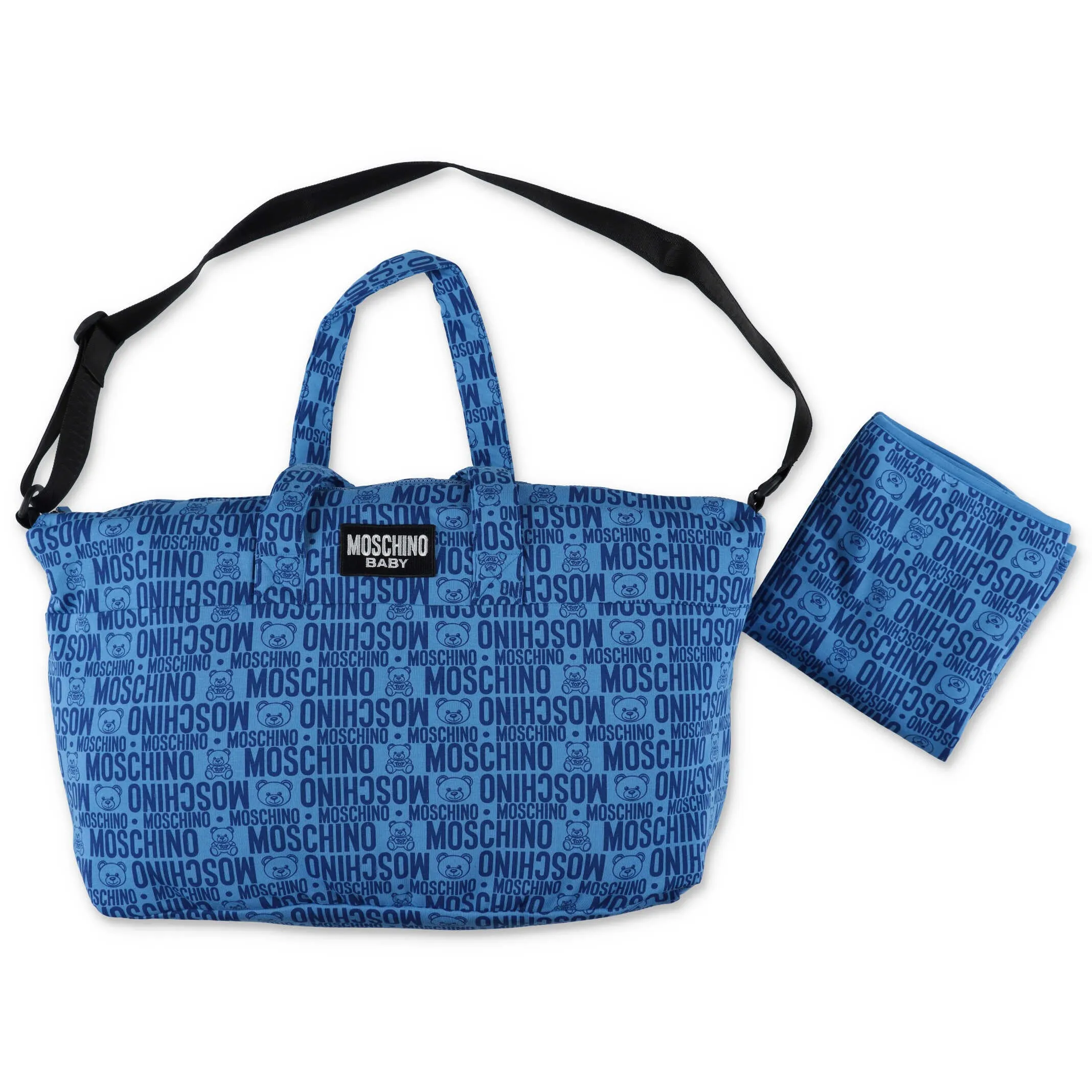 Moschino Kids Allover Logo Printed Changing Bag