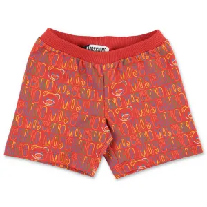 Moschino Kids Allover Logo Printed Shorts