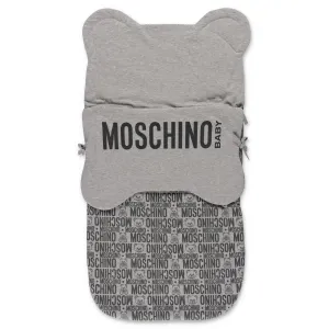 Moschino Kids Allover Logo Printed Sleeping Bag