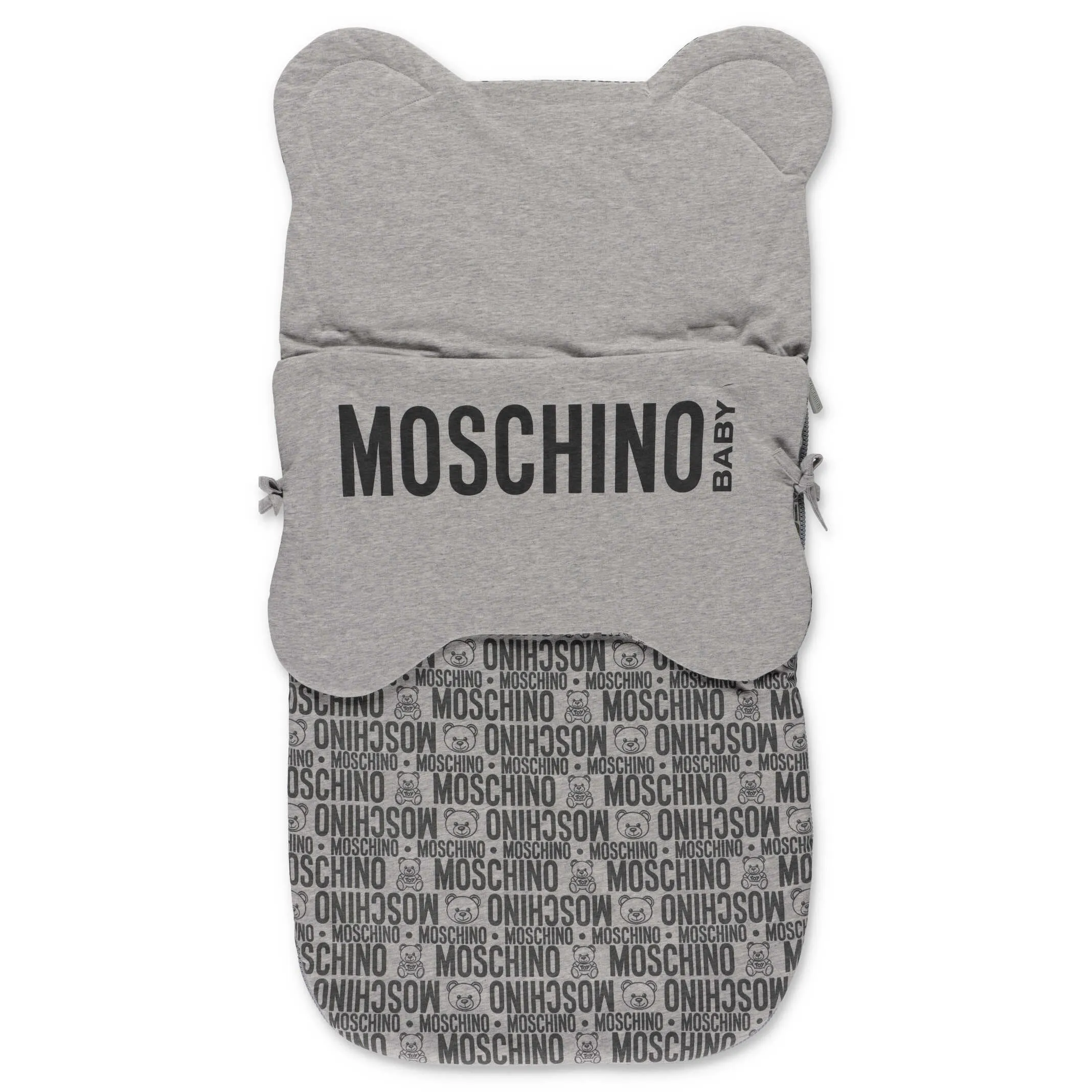 Moschino Kids Allover Logo Printed Sleeping Bag