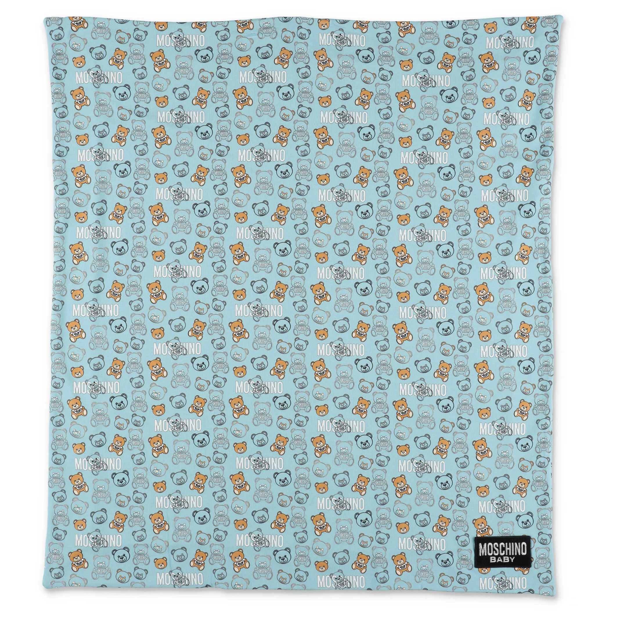 Moschino Kids Allover Teddy Print Blanket