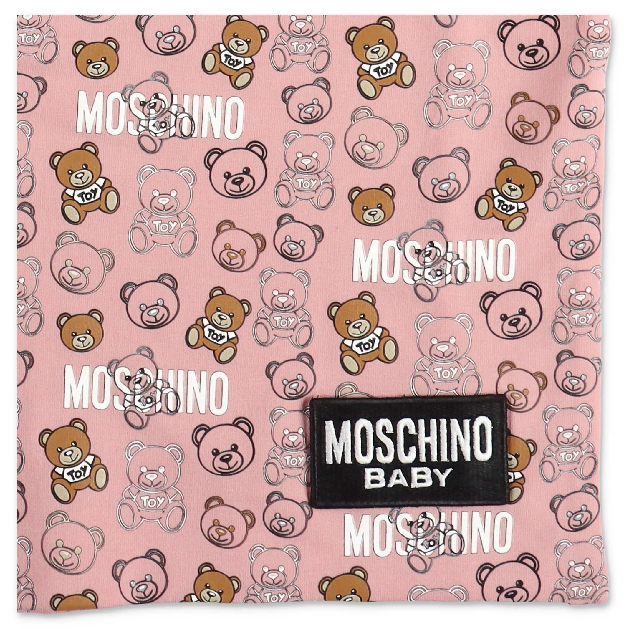 Moschino Kids Allover Teddy Print Blanket