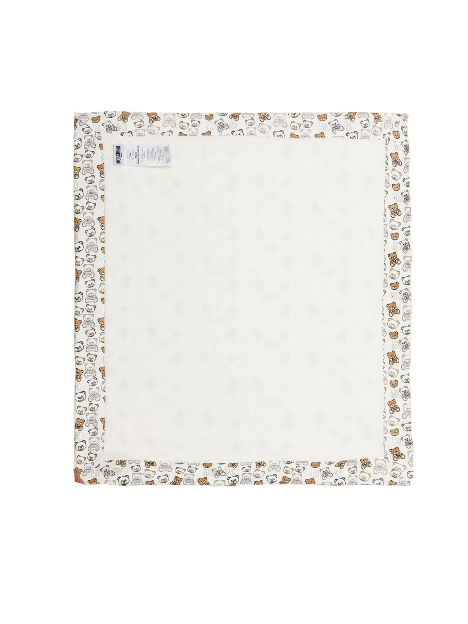 Moschino Kids Allover Teddy Print Blanket