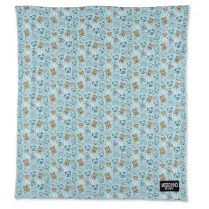 Moschino Kids Allover Teddy Print Blanket