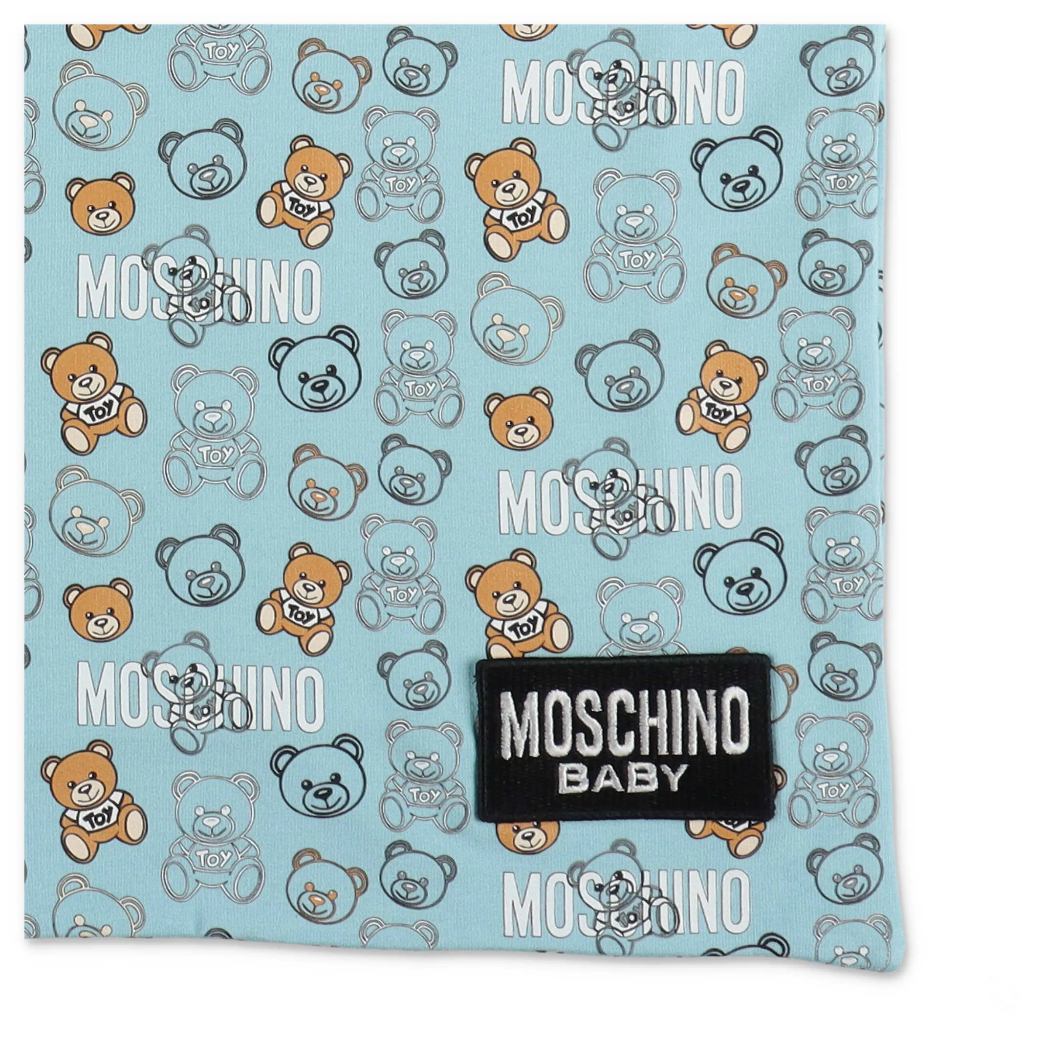 Moschino Kids Allover Teddy Print Blanket