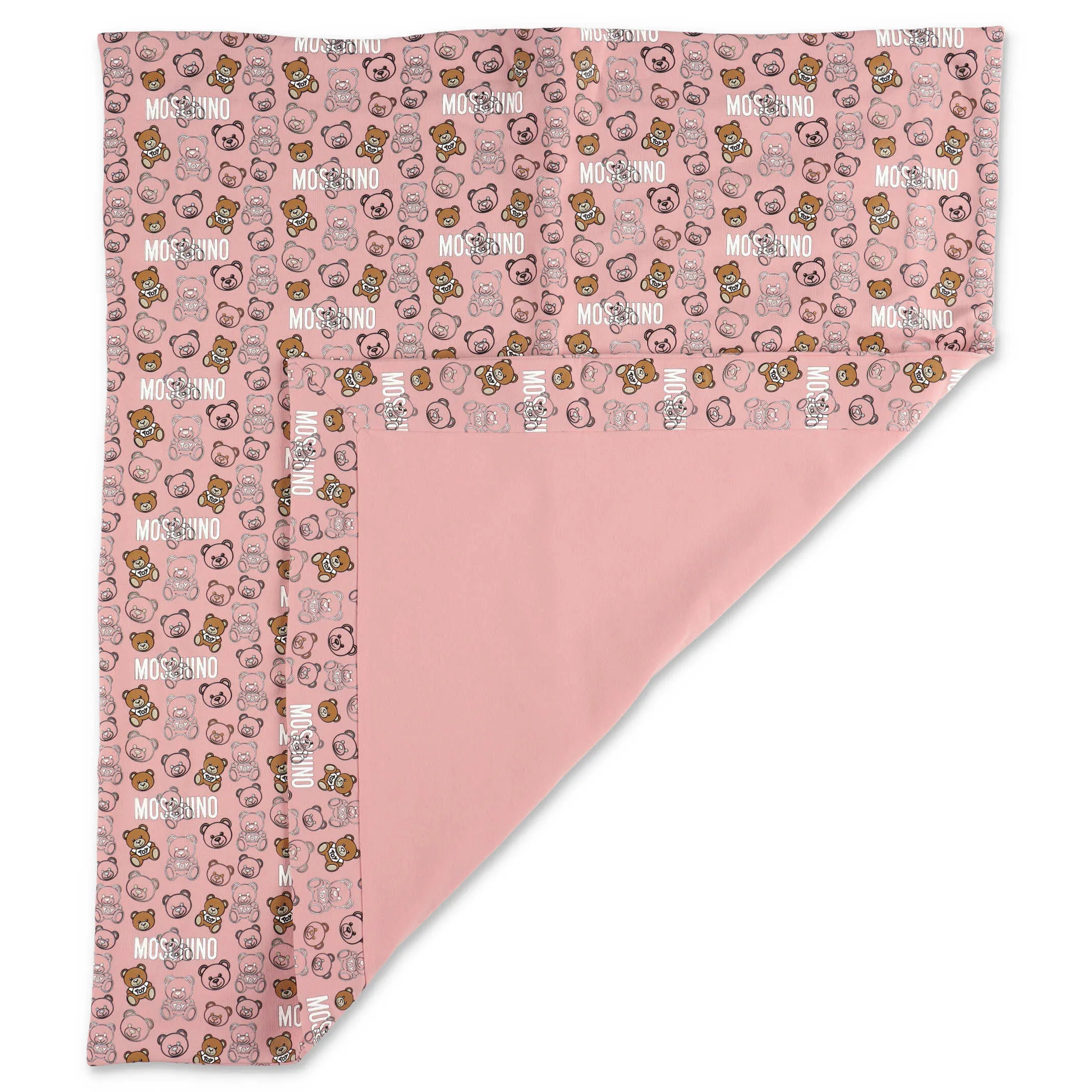 Moschino Kids Allover Teddy Print Blanket